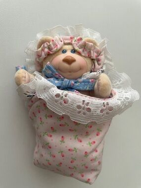 Vintage 80s Furskins Thistle Teddy Bear 4" Poseable Figure Doll Figurine